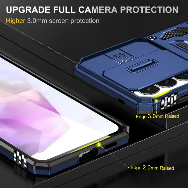 For Galaxy A57 5G Armor PC Hybrid TPU Camera Shield Phone Case