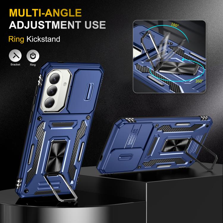 For Galaxy A57 5G Armor PC Hybrid TPU Camera Shield Phone Case