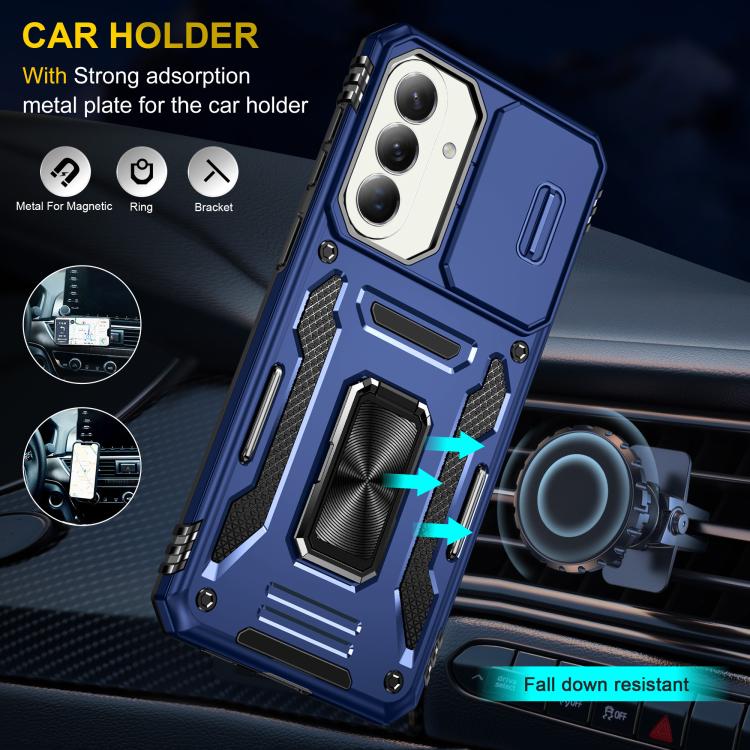 For Galaxy A57 5G Armor PC Hybrid TPU Camera Shield Phone Case