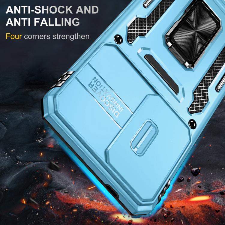 For Galaxy A57 5G Armor PC Hybrid TPU Camera Shield Phone Case
