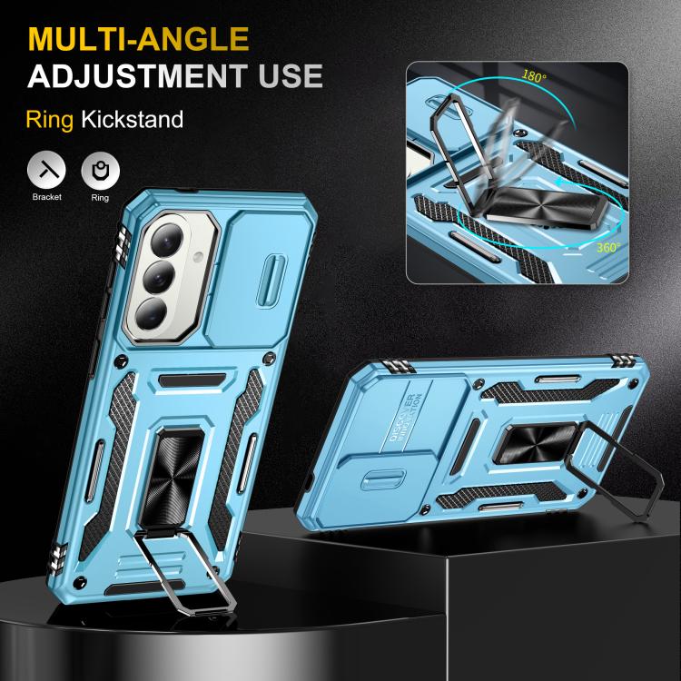 For Galaxy A57 5G Armor PC Hybrid TPU Camera Shield Phone Case