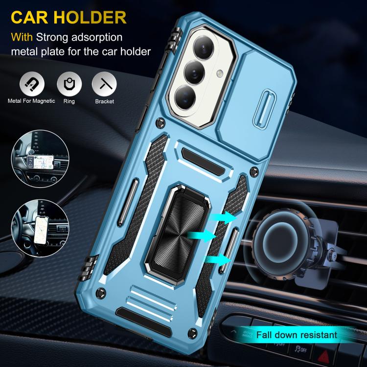 For Galaxy A57 5G Armor PC Hybrid TPU Camera Shield Phone Case