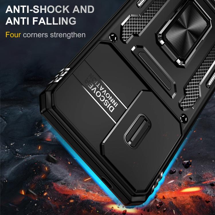 For Galaxy A57 5G Armor PC Hybrid TPU Camera Shield Phone Case