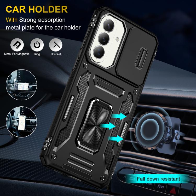 For Galaxy A57 5G Armor PC Hybrid TPU Camera Shield Phone Case