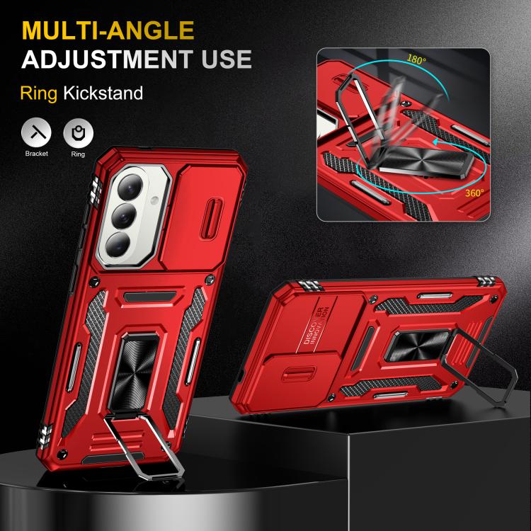 For Galaxy A57 5G Armor PC Hybrid TPU Camera Shield Phone Case