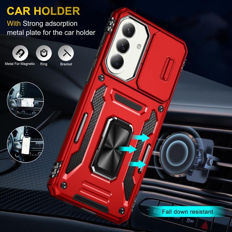For Galaxy A57 5G Armor PC Hybrid TPU Camera Shield Phone Case
