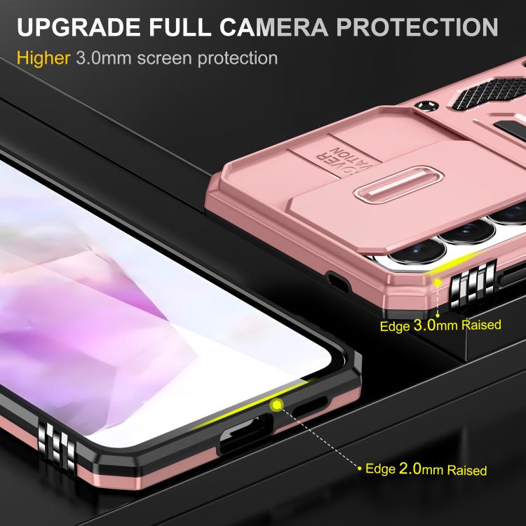 For Galaxy A57 5G Armor PC Hybrid TPU Camera Shield Phone Case