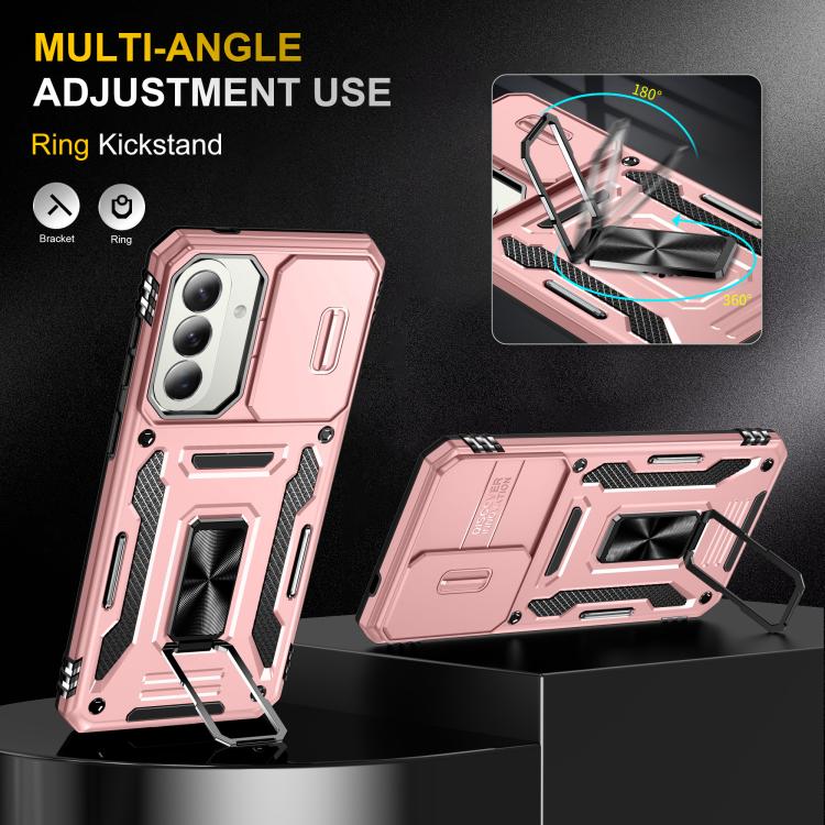 For Galaxy A57 5G Armor PC Hybrid TPU Camera Shield Phone Case