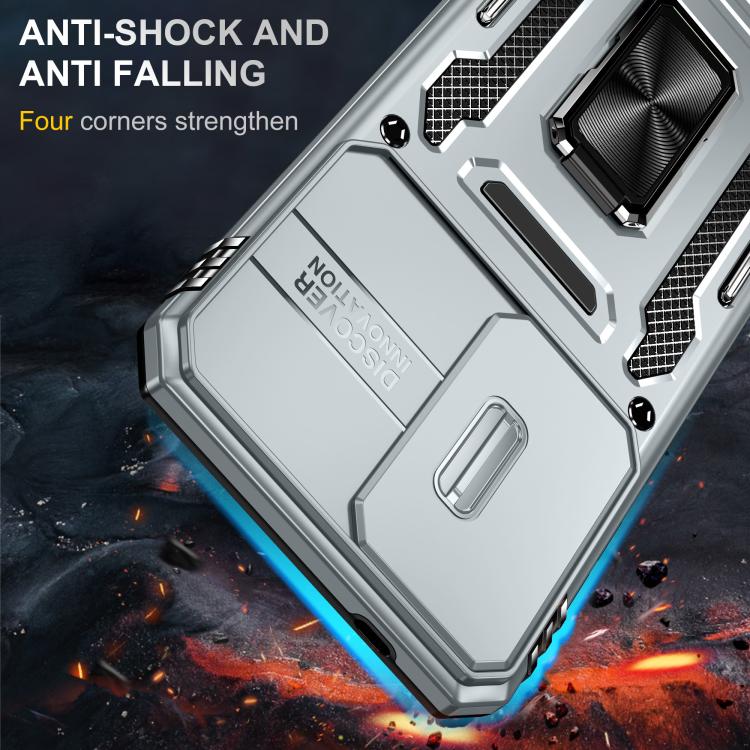 For Galaxy A57 5G Armor PC Hybrid TPU Camera Shield Phone Case