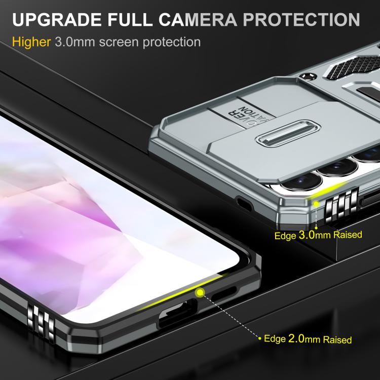 For Galaxy A57 5G Armor PC Hybrid TPU Camera Shield Phone Case