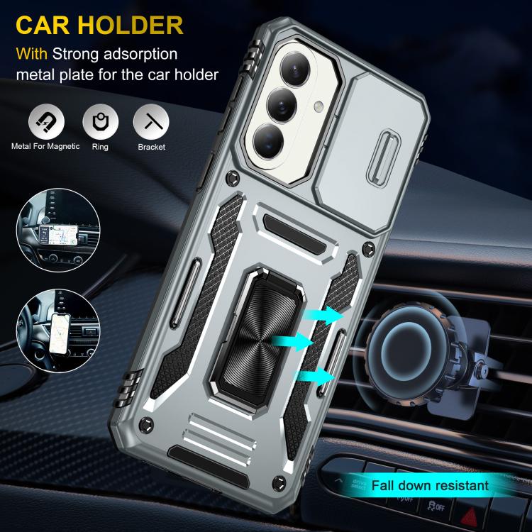 For Galaxy A57 5G Armor PC Hybrid TPU Camera Shield Phone Case