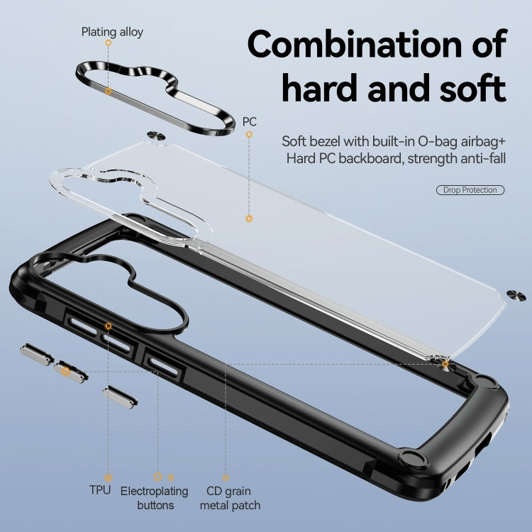 For Samsung Galaxy S24 FE 5G TPU + PC Lens Protection Phone Case