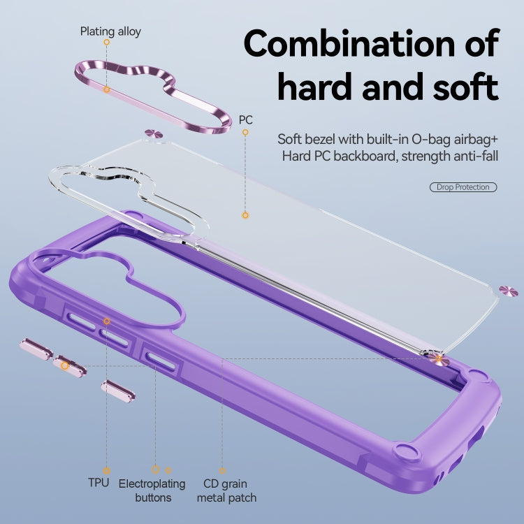 For Samsung Galaxy S24 FE 5G TPU + PC Lens Protection Phone Case