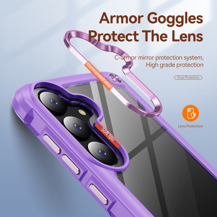 For Samsung Galaxy S24 FE 5G TPU + PC Lens Protection Phone Case