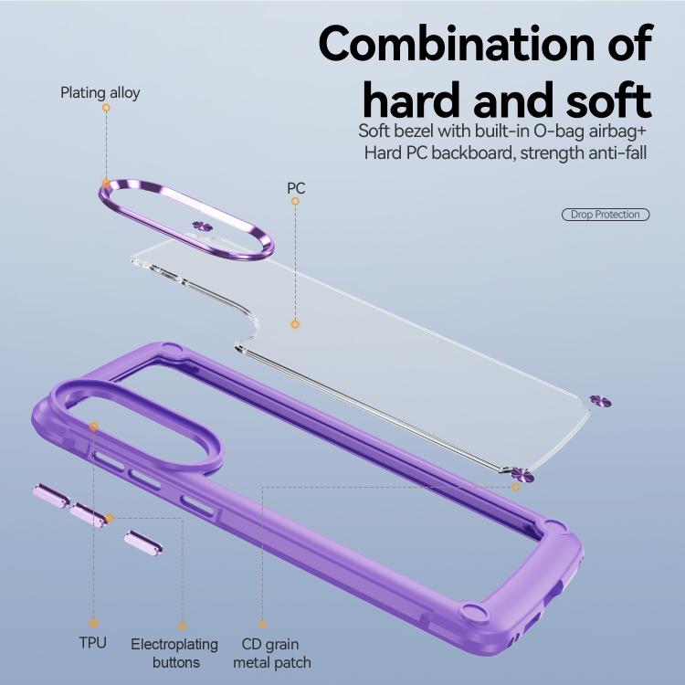 For Samsung Galaxy S25 Edge 5G TPU + PC Lens Protection Phone Case