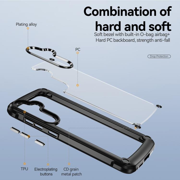 For Samsung Galaxy S25 FE 5G TPU + PC Lens Protection Phone Case
