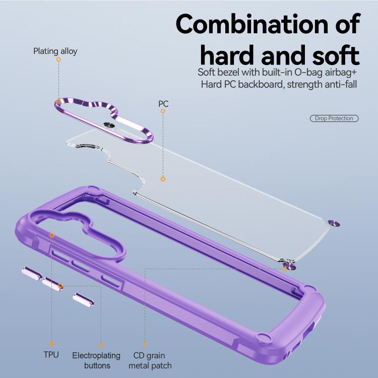 For Samsung Galaxy S25 FE 5G TPU + PC Lens Protection Phone Case