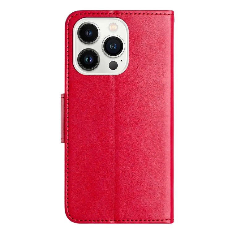 For  Redmi Note 14 5G Butterfly Flower Pattern Flip Leather Phone Case