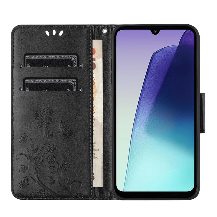 For Redmi Note 14 Pro+ 5G Butterfly Flower Pattern Flip Leather Phone Case