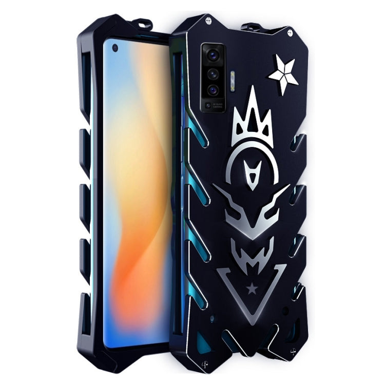 For Vivo X50 Vulcan Pattern Shockproof Protective Case(Black)
