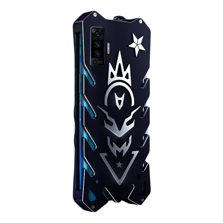 For Vivo X50 Vulcan Pattern Shockproof Protective Case(Black)