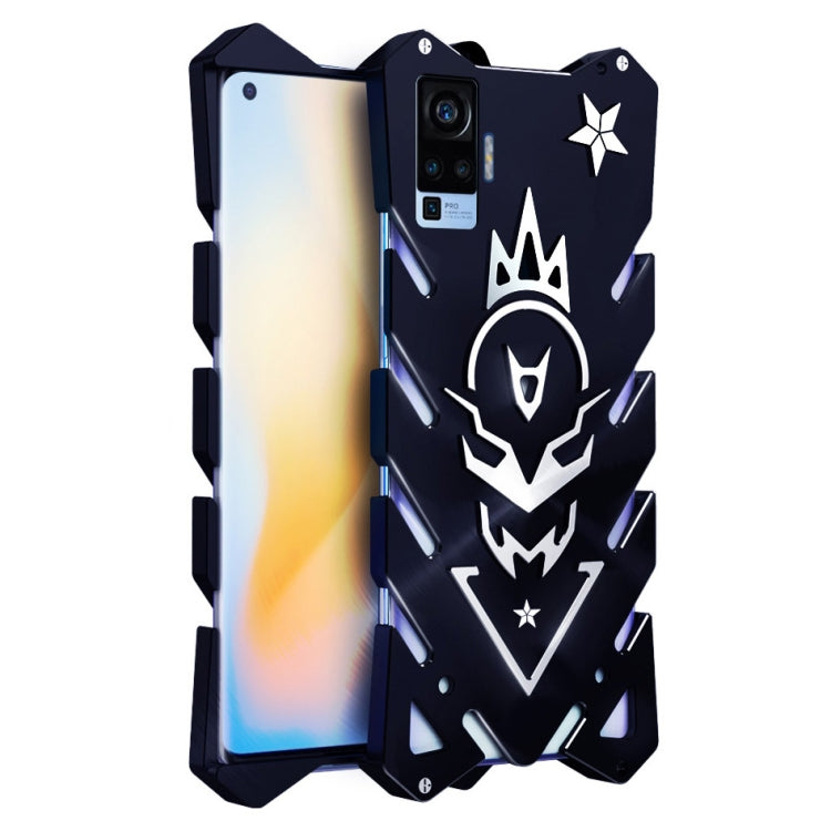 For Vivo X50 Pro Vulcan Pattern Shockproof Protective Case(Black)