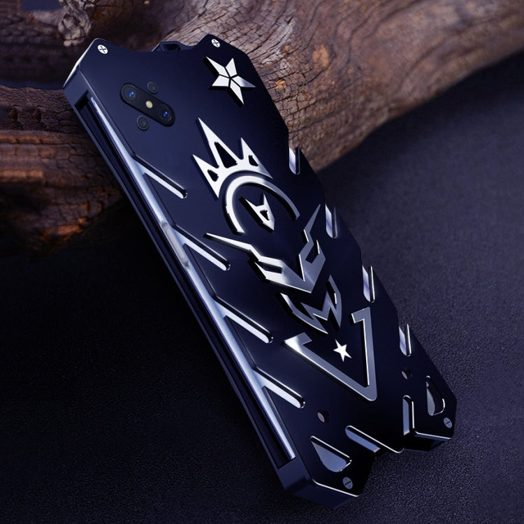 For OPPO A92s Vulcan Pattern Shockproof Protective Case(Black)