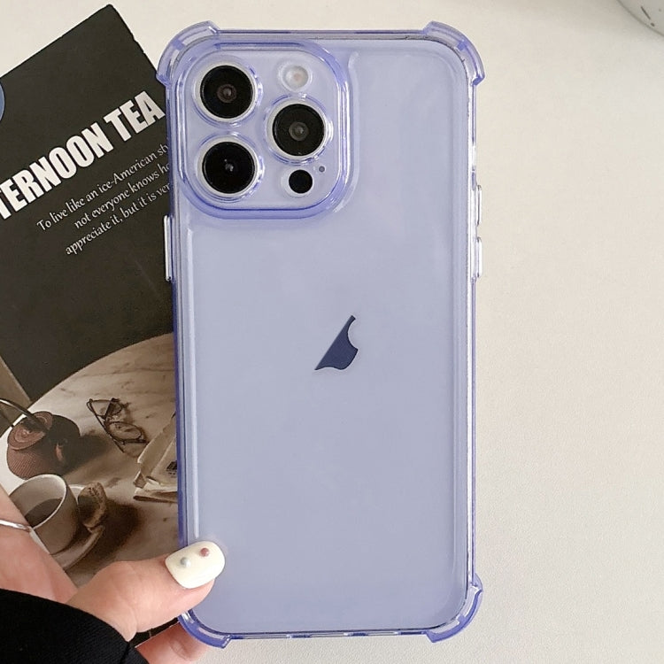 For iPhone 15 Pro Transparent Four-corner Shockproof TPU Phone Case