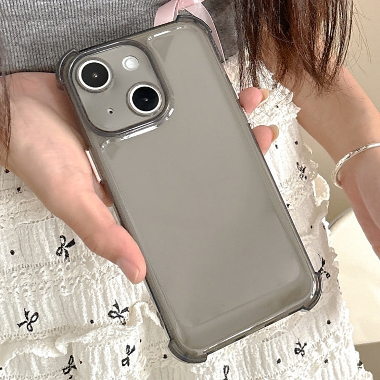 For iPhone 15 Transparent Four-corner Shockproof TPU Phone Case