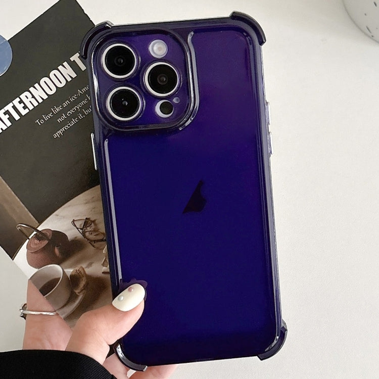 For iPhone 14 Pro Transparent Four-corner Shockproof TPU Phone Case
