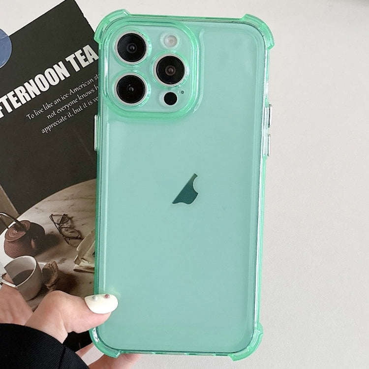 For iPhone 13 Pro Transparent Four-corner Shockproof TPU Phone Case