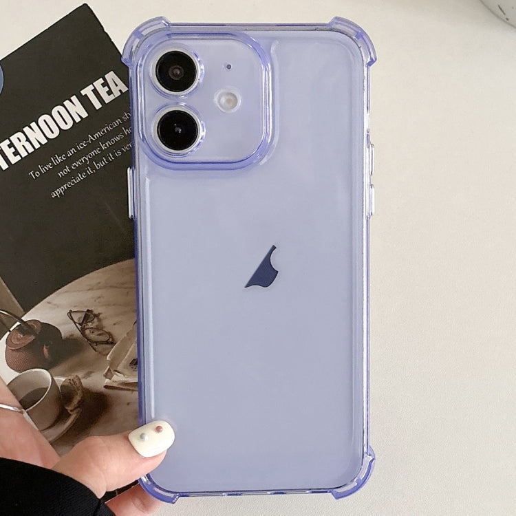 For iPhone 12 Transparent Four-corner Shockproof TPU Phone Case