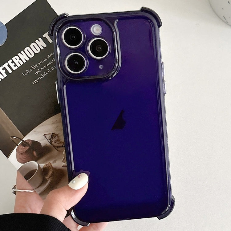 For iPhone 11 Pro Max Transparent Four-corner Shockproof TPU Phone Case