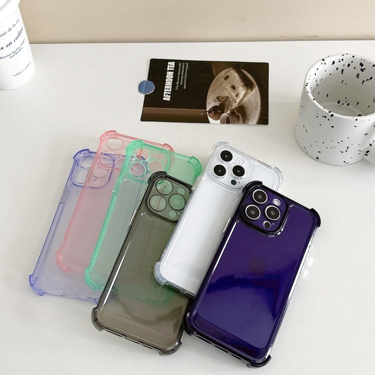 For iPhone 13 Transparent Four-corner Shockproof TPU Phone Case