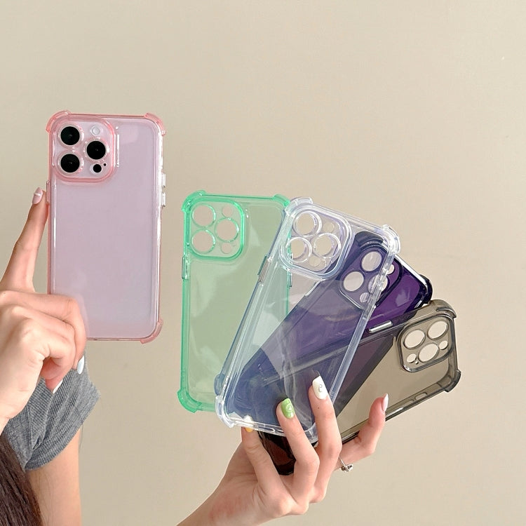 For iPhone 13 Transparent Four-corner Shockproof TPU Phone Case