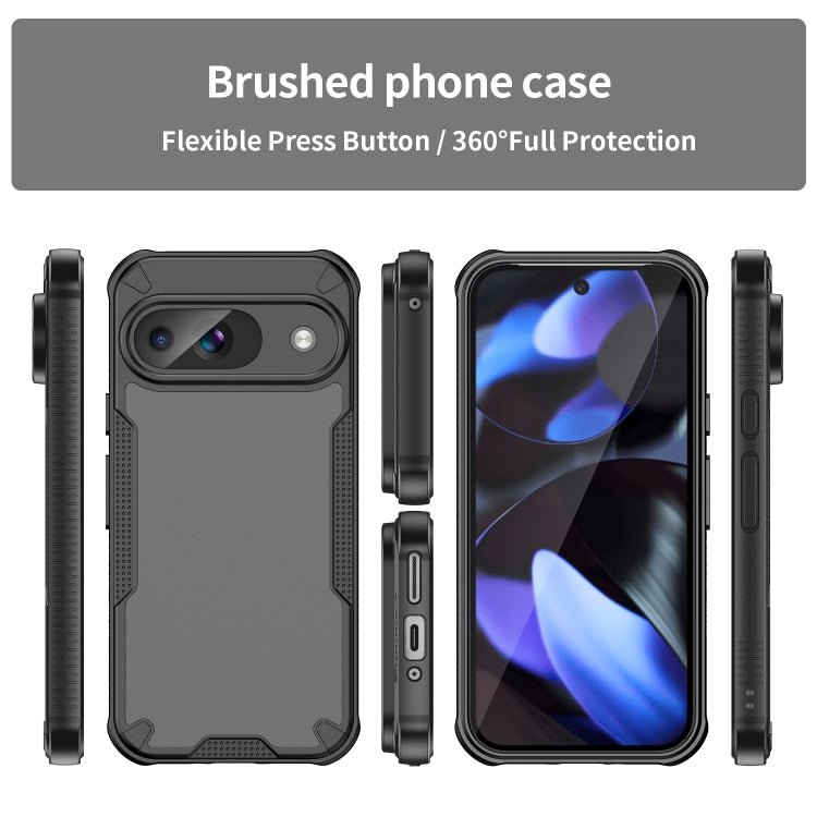 For Google Pixel 9 Armor Glaze PC Hybrid TPU Phone Case