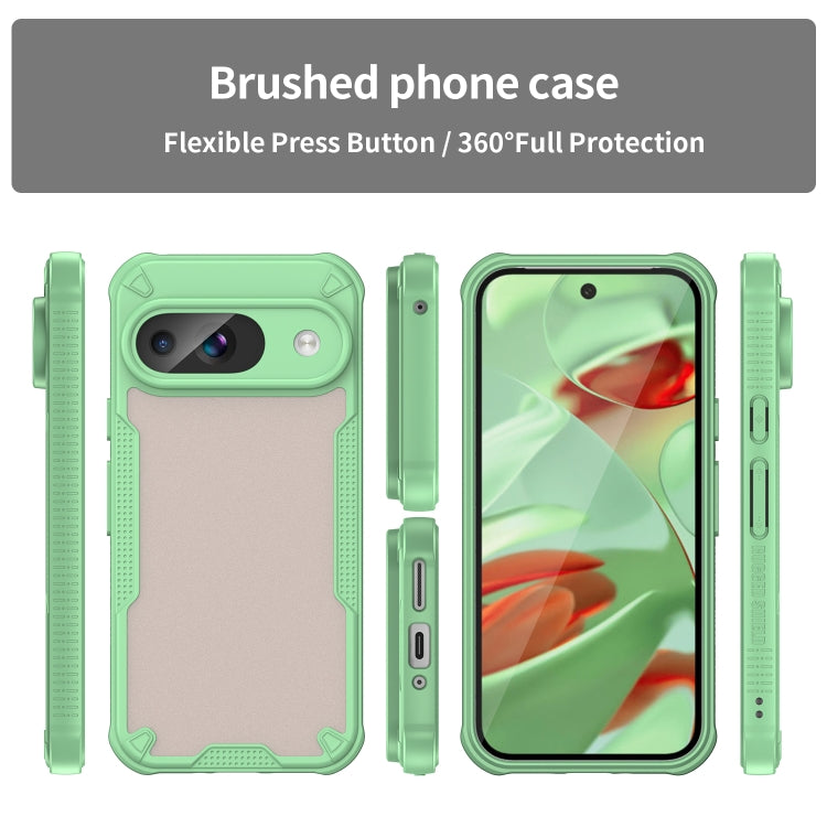 For Google Pixel 9 Armor Glaze PC Hybrid TPU Phone Case