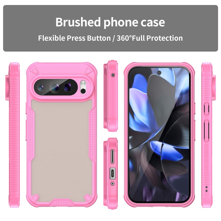 For Google Pixel 9 Pro Armor Glaze PC Hybrid TPU Phone Case