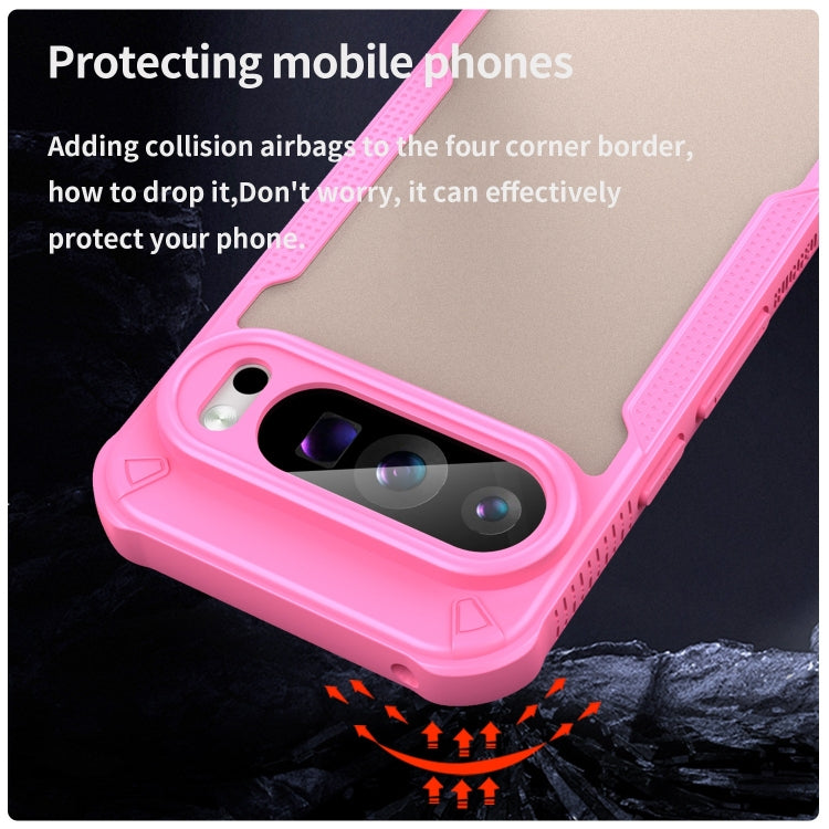 For Google Pixel 9 Pro Armor Glaze PC Hybrid TPU Phone Case