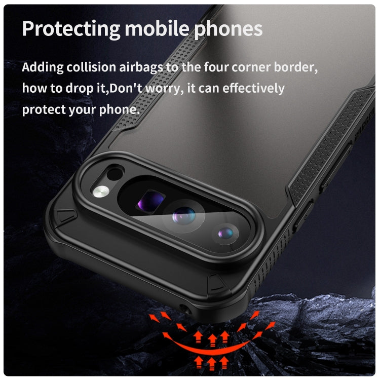 For Google Pixel 9 Pro Armor Glaze PC Hybrid TPU Phone Case