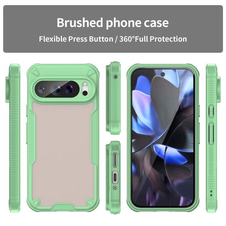 For Google Pixel 9 Pro Armor Glaze PC Hybrid TPU Phone Case