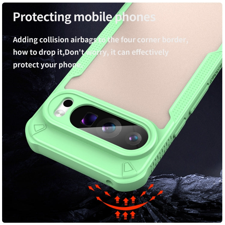 For Google Pixel 9 Pro Armor Glaze PC Hybrid TPU Phone Case