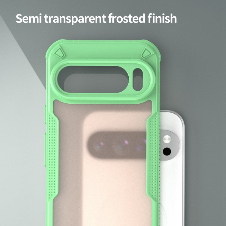 For Google Pixel 9 Pro Armor Glaze PC Hybrid TPU Phone Case
