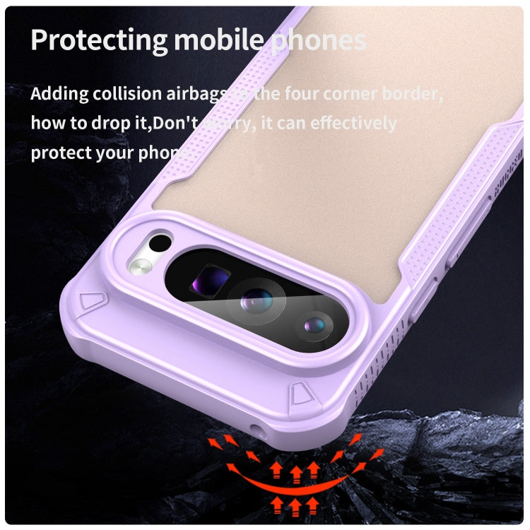 For Google Pixel 9 Pro Armor Glaze PC Hybrid TPU Phone Case