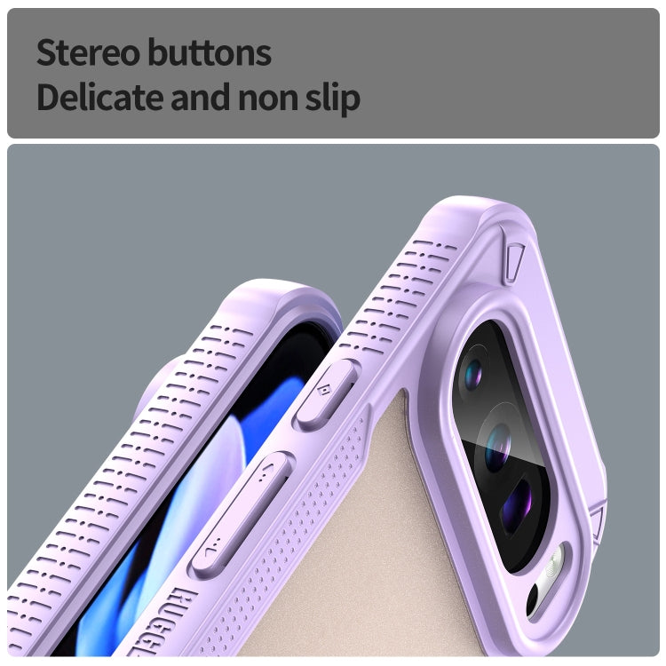 For Google Pixel 9 Pro Armor Glaze PC Hybrid TPU Phone Case