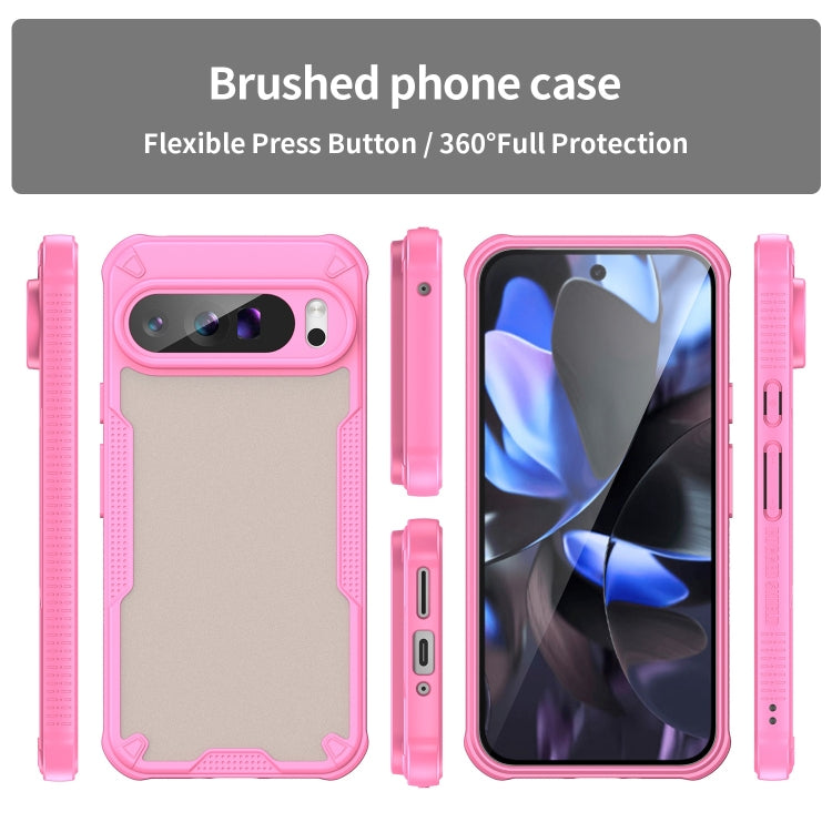 For Google Pixel 9 Pro XL Armor Glaze PC Hybrid TPU Phone Case