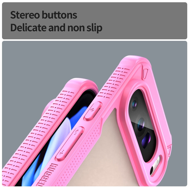 For Google Pixel 9 Pro XL Armor Glaze PC Hybrid TPU Phone Case