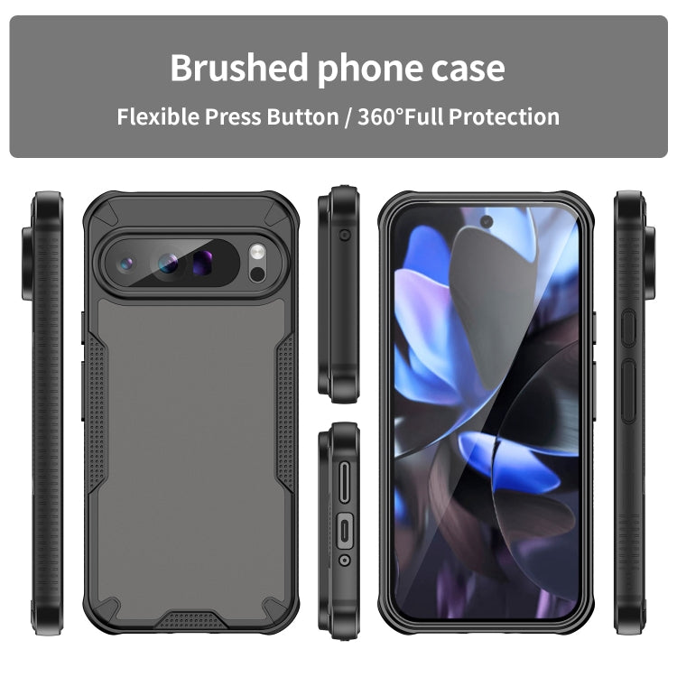 For Google Pixel 9 Pro XL Armor Glaze PC Hybrid TPU Phone Case