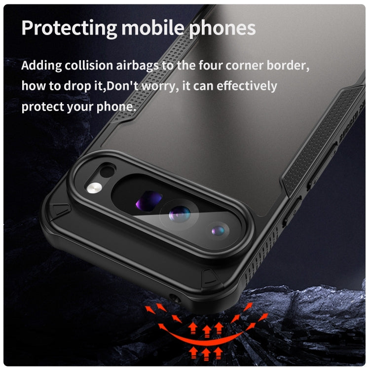 For Google Pixel 9 Pro XL Armor Glaze PC Hybrid TPU Phone Case