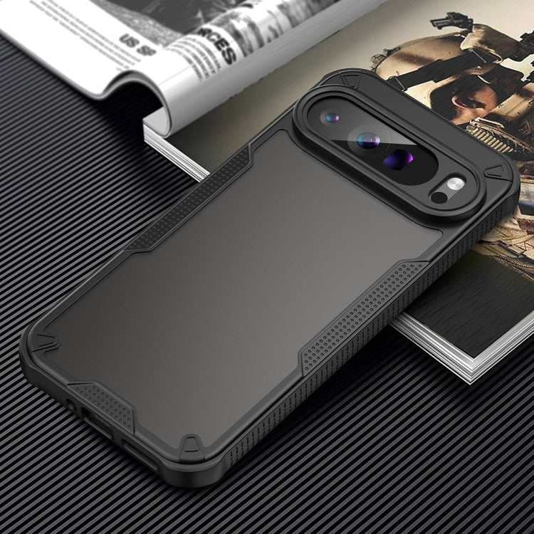 For Google Pixel 9 Pro XL Armor Glaze PC Hybrid TPU Phone Case